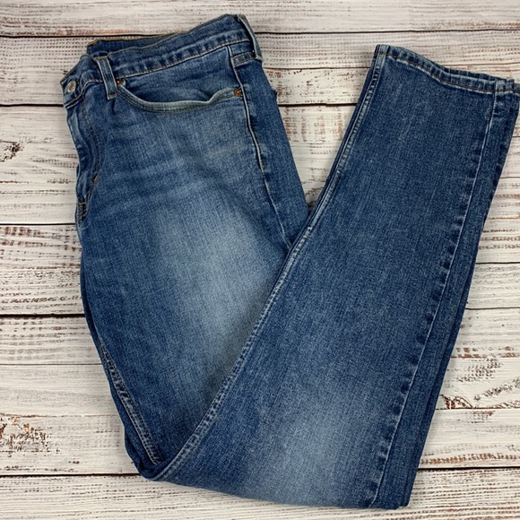 Levi Strauss “513” slim straight leg blue jeans size 34 - Picture 7 of 13
